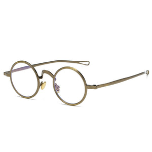 Ronny Round Blue Light Blocking Glasses - Bronze Clear