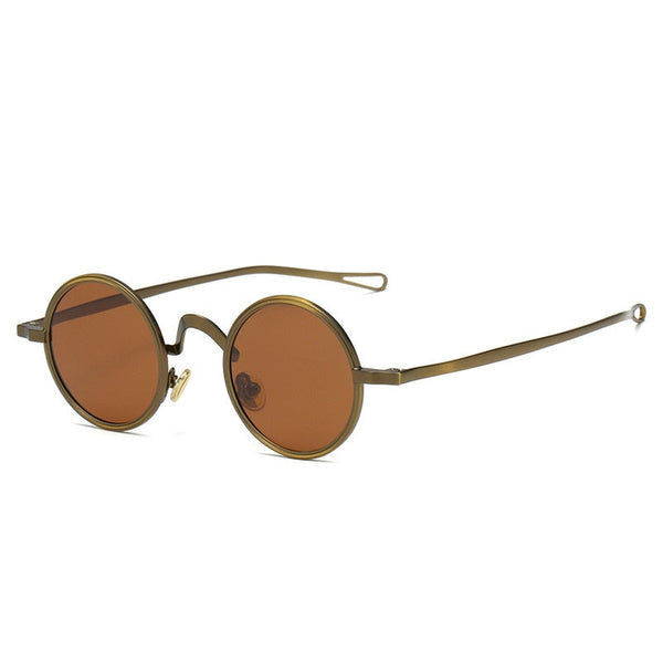 Ronny Round Polarized Sunglasses - Bronze Cognac