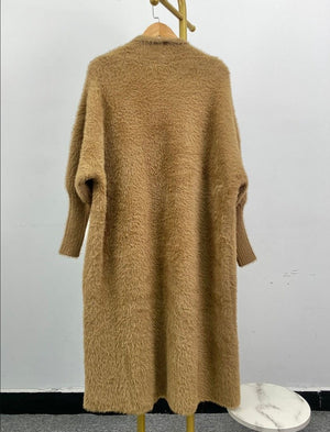 Fuzzy Open Duster Sweater
