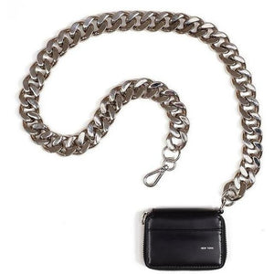 Small Wallet Bag with Thick Chain