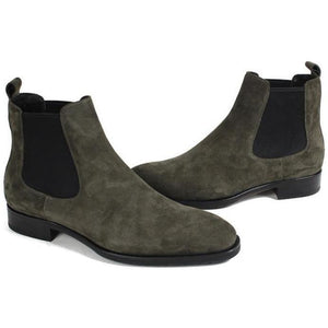 Handmade Suede Chelsea Ankle Boots for Men - Shop Above Standard