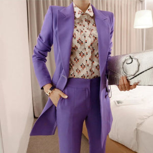 Purple Lavender Blazer with Buttons and Pockets - Shop Above Standard