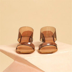 Clear PVC Round Ball Sandals - Shop Above Standard
