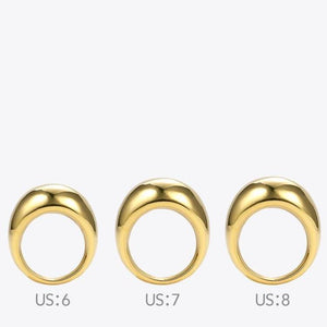 Simple Signet Ring - Gold - Shop Above Standard