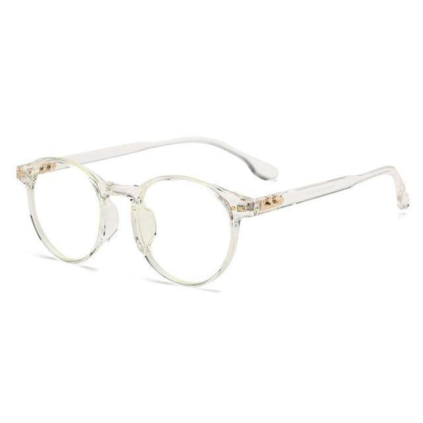 Clear Lightweight Round Frame Anti Blue Light Blocking Glasses - Shop Above Standard