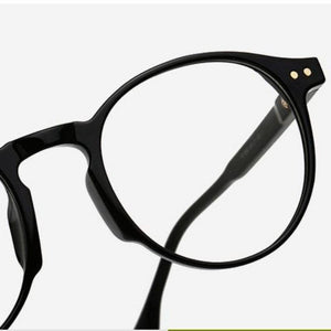 Matte Black Lightweight Round Frame Anti Blue Light Blocking Glasses - Shop Above Standard