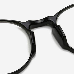 Matte Black Lightweight Round Frame Anti Blue Light Blocking Glasses - Shop Above Standard