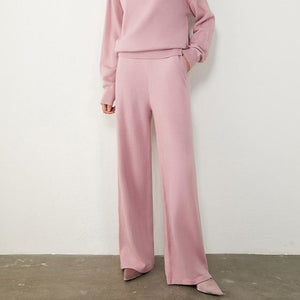 Mock Turtleneck Sweater and Pant Set in Pink - Shop Above Standard