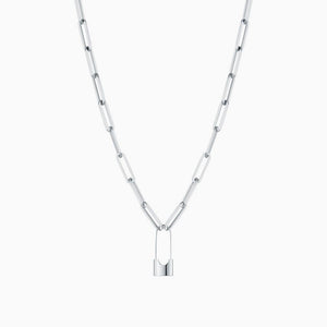 Low Lock Pendant Chain Necklace - Shop Above Standard