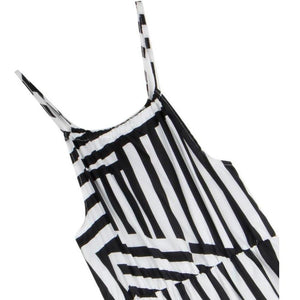 Black and White Abstract Stripe Maxi Dress - Shop Above Standard