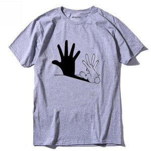 Hand Shadow Bunny T Shirt for Men - Shop Above Standard