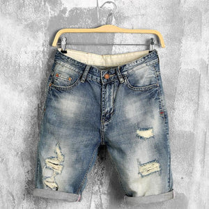 Blue Jean Distressed Mens Shorts - Shop Above Standard