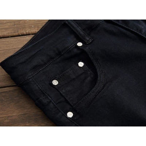 White & Black Color Block Jeans - Shop Above Standard
