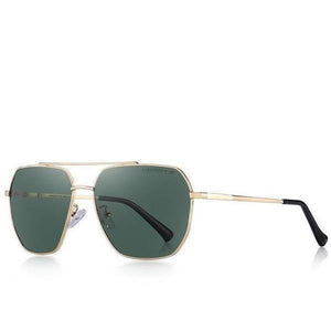 Classic Unisex Polarized Rectangle Aviator Sunglasses - Shop Above Standard
