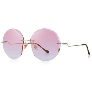 Round Frameless Sunglasses With UV400 Protection - Shop Above Standard