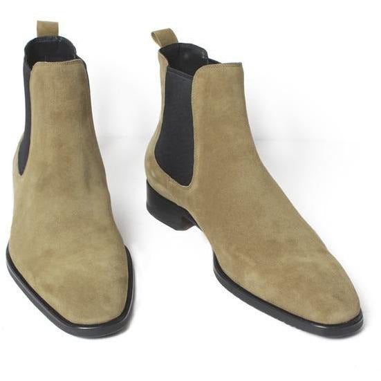 Handmade Suede Chelsea Ankle Boots for Men - Shop Above Standard