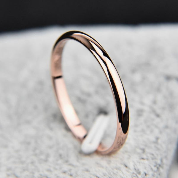 Simple Unisex Rose Gold Ring - Shop Above Standard