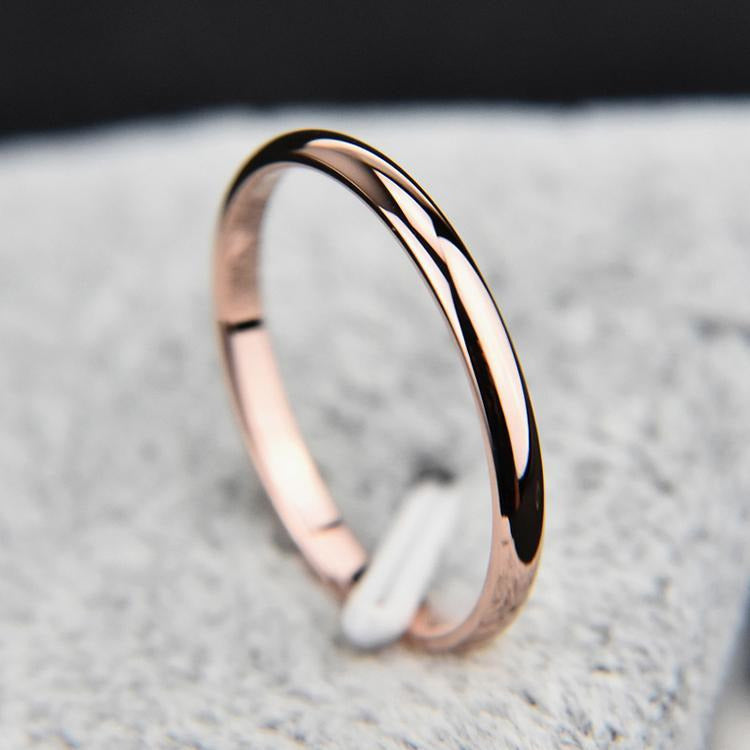 Simple Unisex Rose Gold or Silver Ring - Shop Above Standard