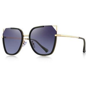Open Gold Tipped Polarized Cat Eye Sunglasses - Shop Above Standard