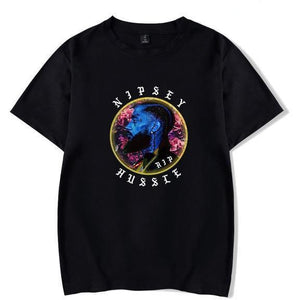 Nipsey Hussle T-Shirt Short Sleeve Round Pendant - Shop Above Standard