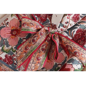 Floral Tie Waist Blazer 2 Piece Suit Set - Shop Above Standard